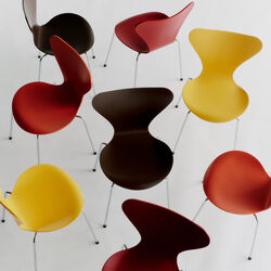Serie 7&trade; 3107 Verner Panton 100 stol, brown, Fritz Hansen