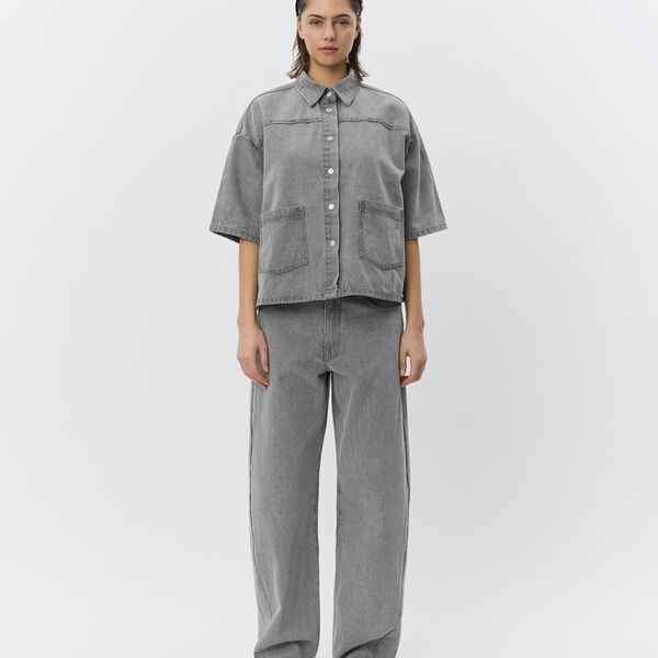 ValenciaSW Tapered Jeans, stone grey, Sofie Schnoor