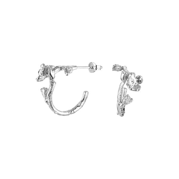 Forglemmigej &oslash;reringe s&oslash;lv, Flora Danica Jewellery