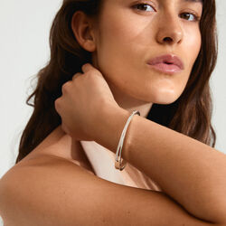 KIRA Armb&aring;nd, silver plated, Pilgrim