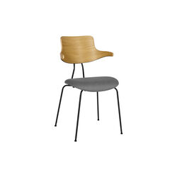 VL118 s&aelig;depolstret stol, Mood 4105/eg/sort, VERMUND
