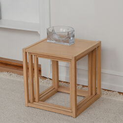 BM375 Nesting Tables, light oiled oak, Fredericia Furniture
