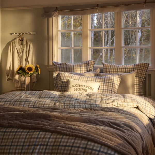 Printed Lyocell Pajama Set, lt beige/off white, Lexington