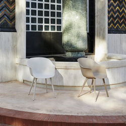 Bat Dining Chair Outdoor, new beige, GUBI