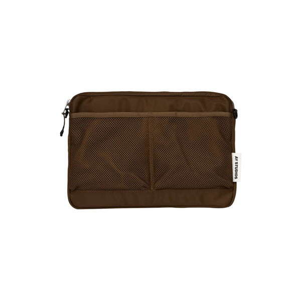 Computer bag, dark brown, AY Studios