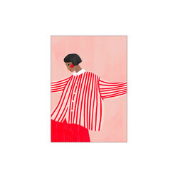 The Woman With the Red Stripes, Poster & Frame