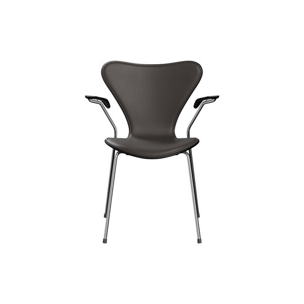 Serie 7&trade; 3207 forsidepolstret stol, Essential dark brown, Fritz Hansen
