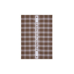 Cotton Terry Kitchen Towel, stone/white, Lexington