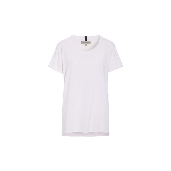 Soft Jersey T-Shirt With Relaxed Silhouette | White, Henriette Steffensen Copenhagen