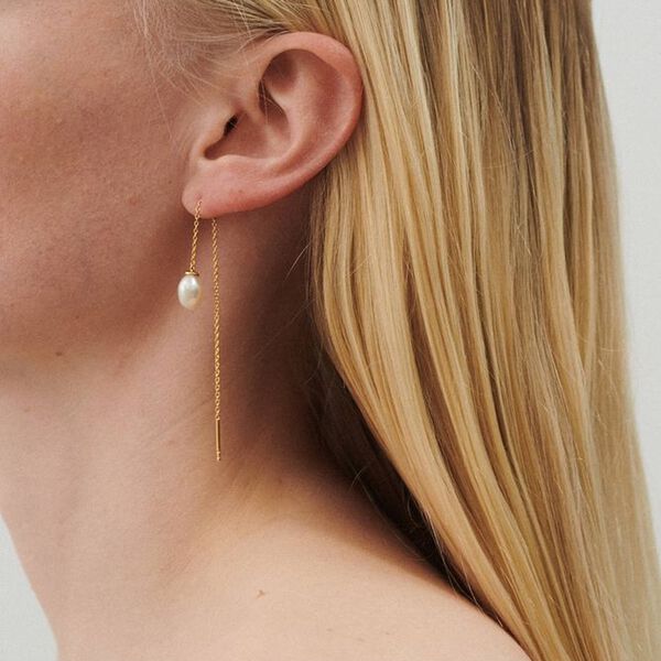 Lagoon &oslash;rek&aelig;der, guld, Pernille Corydon Jewellery
