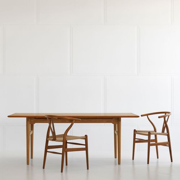 CH327 spisebord, olieret teak/olieret eg, Carl Hansen & Søn