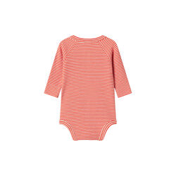 Bruno LS Bodysuit, red stripe, MarMar Copenhagen
