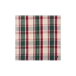 Linen/Cotton Napkin, green/red/beige, Lexington