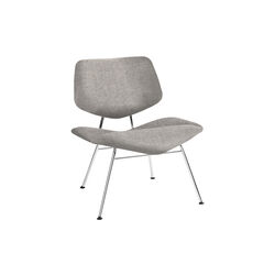 VL135 Cosy fuldpolstret loungestol, Re-wool 0108/krom, VERMUND