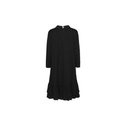 Short Dress With Flounce, black, Ilse Jacobsen Hornb&aelig;k