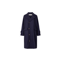 Johanne uld frakke, navy, Studio Feder