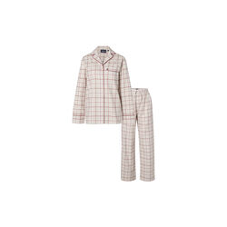 Checked Flannel Pajama Set, gray multi check, Lexington
