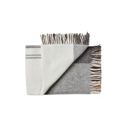 Oxford plaid, 5088&nbsp;white&nbsp;brown, Silkeborg Uldspinderi