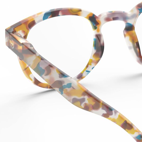 #C READING briller, blue tortoise, IZIPIZI