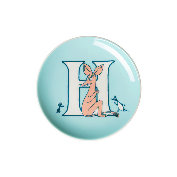 Alfabet lille tallerken H, Moomin Arabia