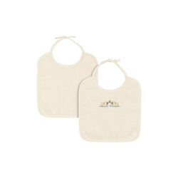 Figo 2-pack Terry Bibs, antique white, Konges Sl&oslash;jd