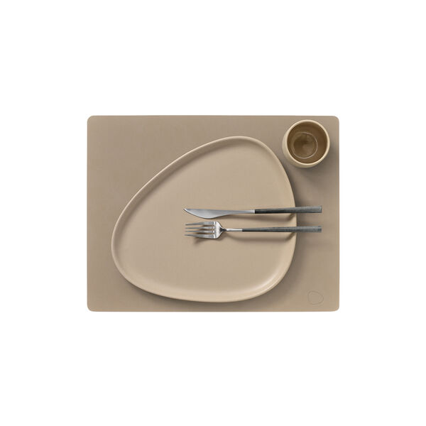 Nupo d&aelig;kkeserviet Square L, clay brown, LIND DNA