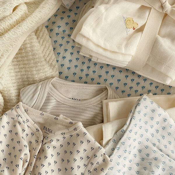 Bellini 3 Pack Muslin Cloth, punto blu, Konges Sl&oslash;jd
