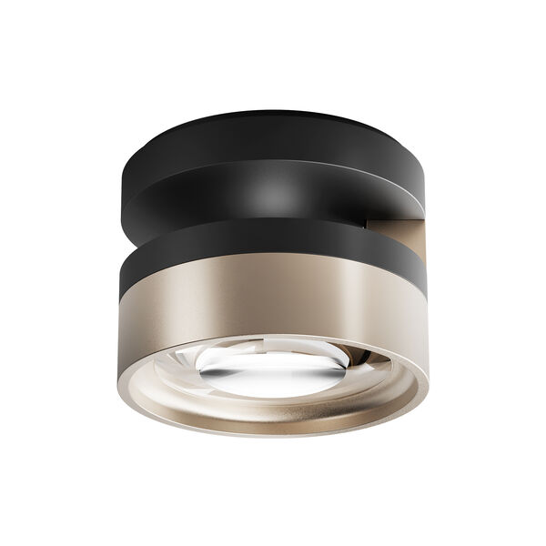 BLADE C1+ SLIM loftlampe, matt black/satin gold, LIGHT-POINT