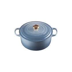 Signature rund st&oslash;bejernsgryde &Oslash; 28 cm, chambray, Le Creuset