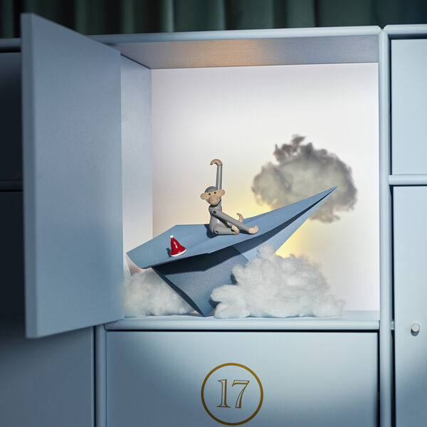 Abe mini, gr&aring;, Kay Bojesen Denmark