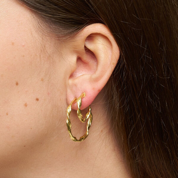 Maeve Hoops Big, forgyldt, Pure by Nat