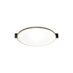 INLAY ROUND C3 loft-/v&aelig;glampe, matt black/satin gold, LIGHT-POINT