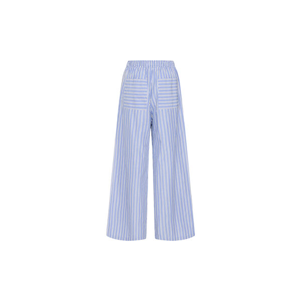 IHFELIA Trousers, blue and white stripes, ICHI
