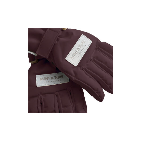 MATCELIO Gloves, fudge aubergine, Mini A Ture