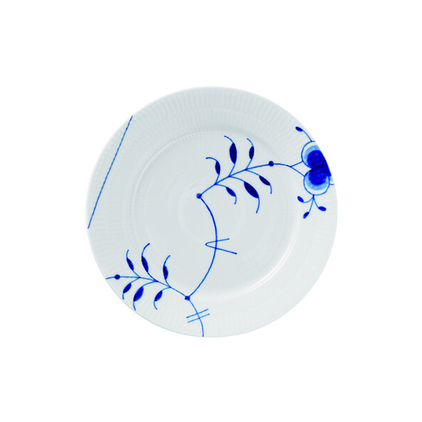 Bl&aring; Mega Riflet tallerken &Oslash; 22 cm, Nr. 9, Royal Copenhagen