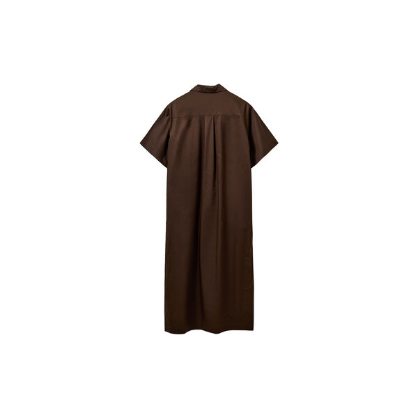ASANASW OVERSIZE SHIRT DRESS, intense brown, Sofie Schnoor