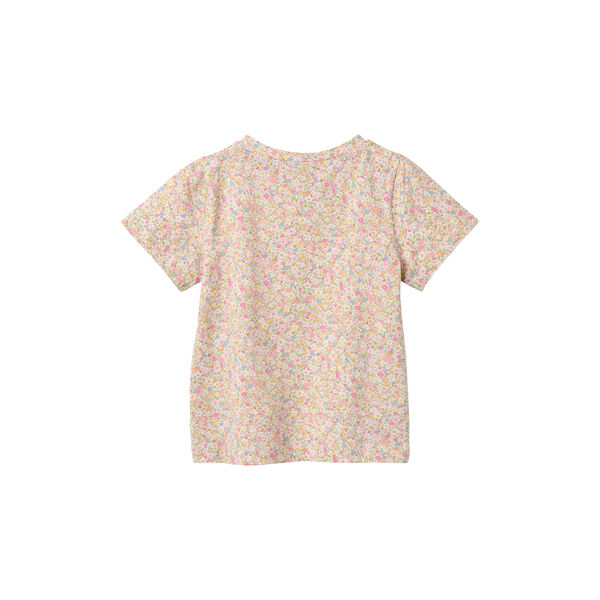 T-Shirt S/S Manna, blush flower meadow, Wheat