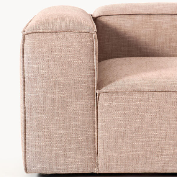 Lennon 4-Seater Sofa Modular, linen blend rust coloured, Westwing Collection