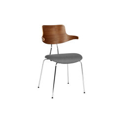 VL118 s&aelig;depolstret stol, Mood 4105/eg/krom, VERMUND