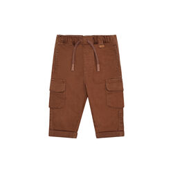 Hctue Peached Canvas Trousers, bison, Hust & Claire