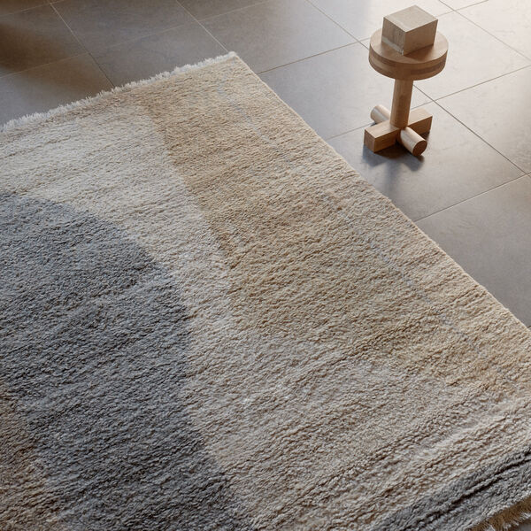 Optical Echo gulvtæppe, vanilla Optical Echo gulvtæppe, vanilla, Linie Design