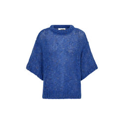 PD-Maggie SS Knit, queen blue melange, Pieszak