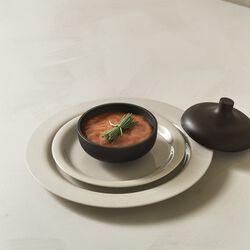 Sand Secrets Medium Bowl, black clay, Design House Stockholm