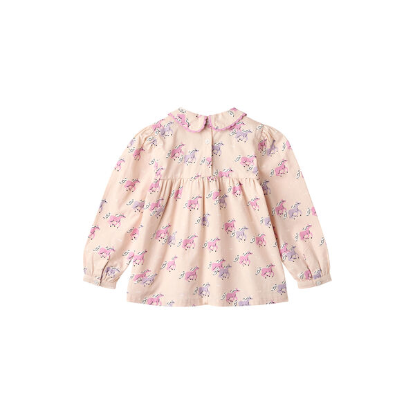 Unicorn Blouse w. Collar, unicorn comb., Copenhagen Colors Organics