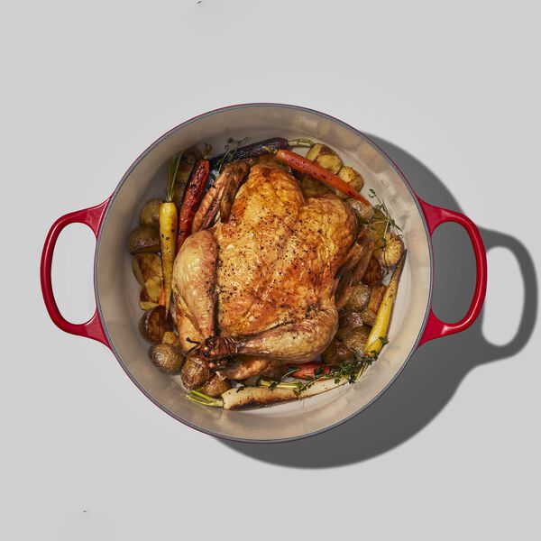 Signature rund st&oslash;bejernsgryde &Oslash; 28 cm, cerise, Le Creuset