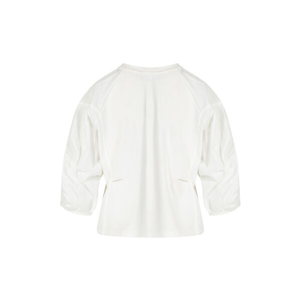Blouse with mix puffy sleeves, off white, Coster Copenhagen