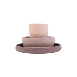 Deer Friends stick&stay spisesæt, powder, Done by Deer