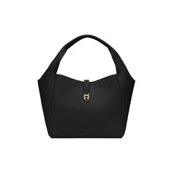 Zaira Hobo Bag M, black, Aigner