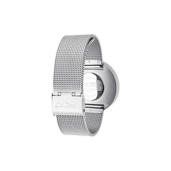 PICTO armbåndsur, white/steel/matt steel, Picto
