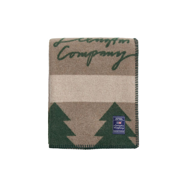 Holiday Tree Throw, beige/green, Lexington